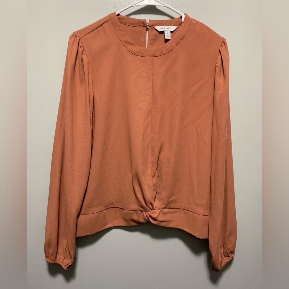 Nine West (M) Burnt orange dress shirt